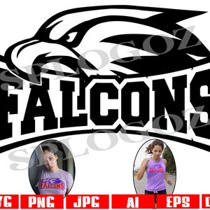 Falcons svg, Falcon svg, Falcon png, Falcons png, Falcons logo, Falcons pride, Falcons school spirit png, Cricut svg, Falcons schoolmascotte