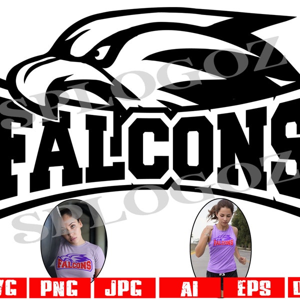 Falcons svg, Falcon svg, Falcon png, Falcons png, Falcons Logo, Falcons Pride, Falcons Schule Geist png, Cricut svg