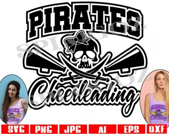 Pirates cheerleading svg, Pirate cheerleading svg, Pirates cheer svg, Pirate cheer svg, Pirates cheerleading png, Cricut designs, Pirate svg
