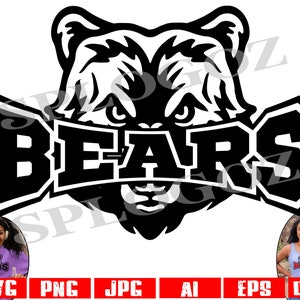 Svg ours, ours svg, png, ours png, svg sports, sports, Cricut designs svg, svg mascotte ours, clipart ours, maman de football tshirt ours