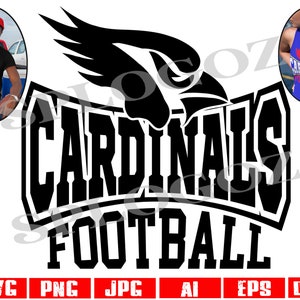 Cardinals football svg, Cardinal football svg, Cardinal svg, Cardinals svg, Cardinals football png, Cardinals png, sports, Cricut designs
