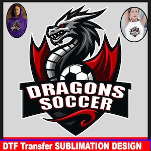 Dragons soccer png, Dragons PNG, T-shirt Sublimation png, Indians sublimation. school spirit design, sports team logo, Dragons tumbler png