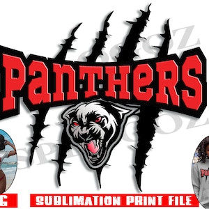 Panthers sublimation design, Panthers sublimation png, sports png, Panther png, Cricut Silhouette, Panthers transfer, Panther download logo