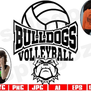 Bulldogs volleyball svg Bulldog volleyball svg Bulldogs volleyball png Bulldogs svg Bulldog svg Bulldogs mascot svg Cricut clipart svg file