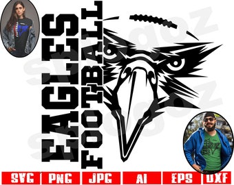 Eagles fotboll svg Eagle fotboll svg Eagles fotboll png Eagles fotbollsdesign Eagles svg Eagle svg Eagles skola Cricut svg-filer Eagle