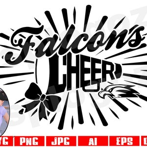 Falcons cheer svg Falcon cheer svg Falcons cheer png Falcons cheerleading svg Falcon cheerleading svg Falcons svg Falcon svg Cricut projects