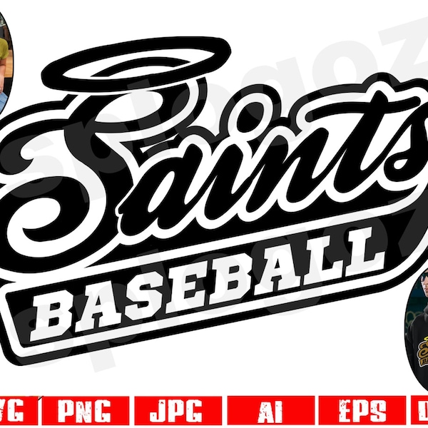 Saints baseball svg Saint baseball svg Saints baseball png Saints svg Saint svg Saints mascot svg Saints spirit svg Cricut projects Saints