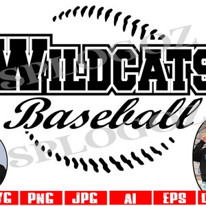 Wildcats baseball svg, Wildcat baseball svg, Wildcats svg, Wildcat svg sports, Digital Cut File, School Pride Svg Cricut and Silhouette