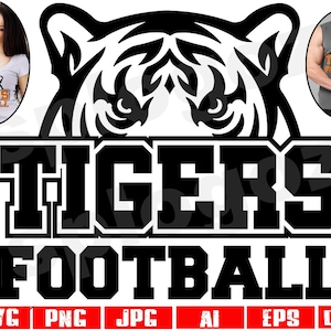 Tigers football svg Tiger football svg Tigers football png Tigers svg Tiger svg Tigers mascot svg Cricut svg Tiger Cricut designs Tigers png