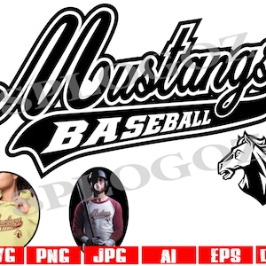 Mustangs svg, Mustang svg, Mustangs baseball, Mustang baseball Mustang dxf svg, sports svg, SVG dla Cricut lub Silhouette, School Spirit png