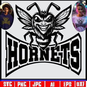 Hornets svg, Hornet svg, Hornet png, Hornets png, Hornets mascot svg, Hornets mom, sports, Hornets logo svg Hornets school spirit Cricut svg