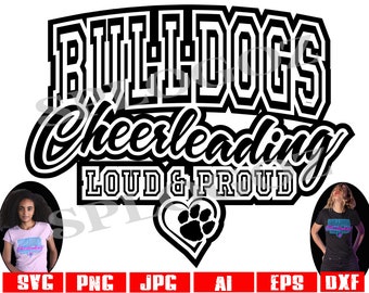 Bulldog cheerleading Bulldogs cheerleading svg Bulldog svg Bulldogs svg Bulldogs cheer svg Bulldog cheer svg Bulldogs spirit svg Cricut svg