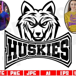 Huskies svg Huskies png Huskies mascot svg Huskies mascot png Husky svg Husky png Huskies school svg Huskies school spirit Cricut projects