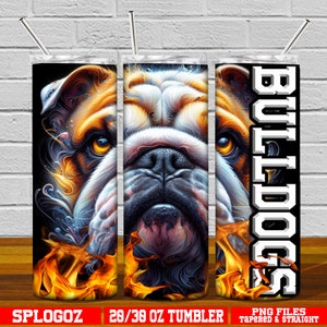 Bulldogs tumbler wrap Bulldogs tumbler png Bulldogs sublimation png 20oz tumbler wrap sports png Bulldogs sublimation school spirit png