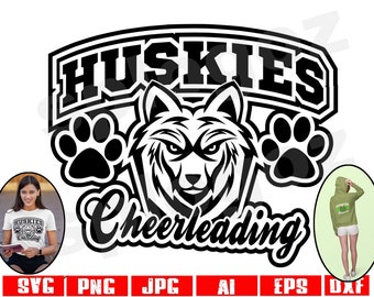 Huskies cheer svg Husky cheer svg Huskies cheer png Huskies cheerleading svg Huskies cheerleading png Husky cheerleading svg Projets Cricut