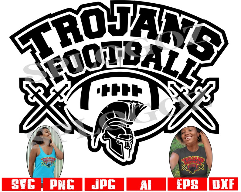 Trojans Football Svg Trojan Football Svg Trojans Svg Trojan Etsy