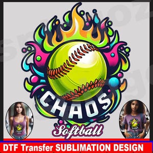 Chaos softball png, Chaos softball logo, Custom sublimation png, Chaos png, sports jersey png, tumbler png, DTF transfer Custom tumbler png