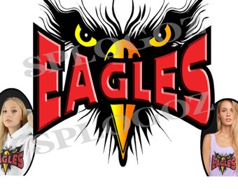 Eagles sublimation design, Eagles sublimation png, sports png, Eagles png, Cricut Silhouette, Eagles transfer, Eagles downloads red logo
