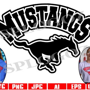 Mustangs svg, Mustang svg, Mustangs png, Mustang png, Mustang dxf jpg, sports svg, SVG for Cricut or Silhouette, School Spirit svg, Mustangs