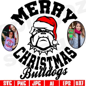 Bulldogs Weihnachten png Bulldogs svg Bulldogs Maskottchen svg frohes Weihnachten shirt Schulgeist svg Weihnachtslehrer svg Bulldogs Schule