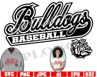 Bulldogs baseball svg, Bulldog baseball svg, Bulldog svg, Bulldogs svg, Cut File, SVG for Cricut or Silhouette sports svg png, team logo