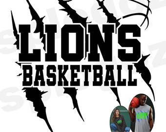Lions basketball svg, Lion basketball svg, Lions basketball png, Lions svg, Lion svg, Lions mascot svg, Lions design svg, Cricut svg