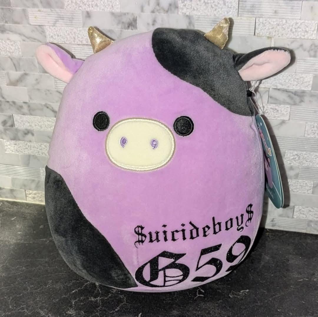 Custom G59 "Dipped In Gold" plush, black glitter