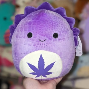 8" Purple Punch dinosaur custom Stuffed animal