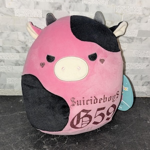 Custom G59 "Diamond Girl" plush, baby pink glitter