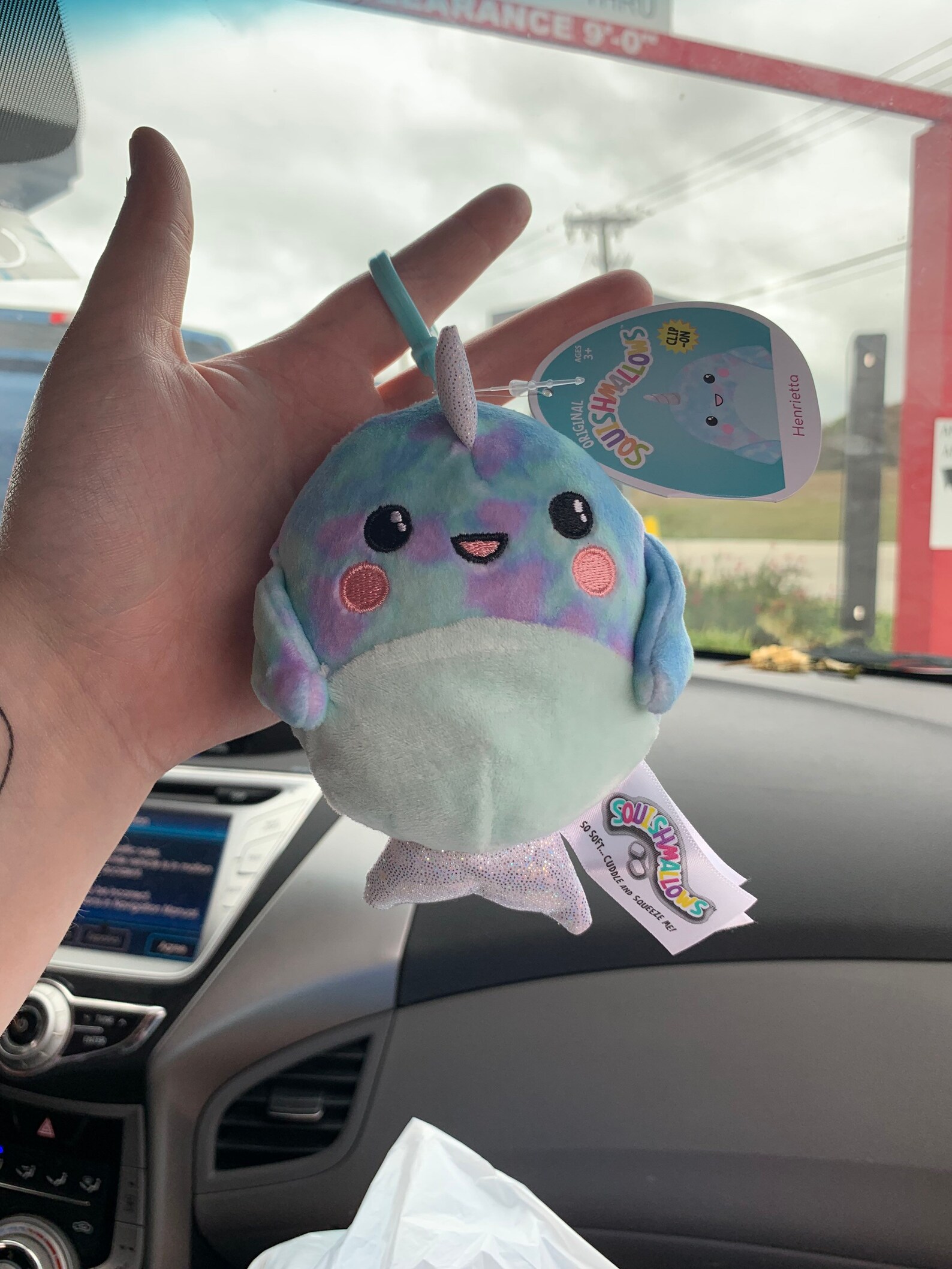 Squishmallow Scented Keychain Belina Henrietta Rainbow Etsy