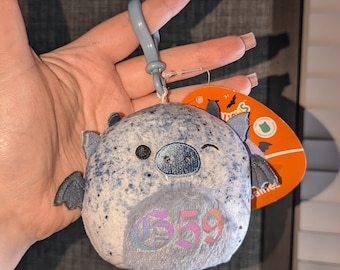 Custom Clip-on, G59 gargoyle plush 3.5", color changing