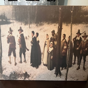 Primitive Pilgrims 8x10 canvas Panel