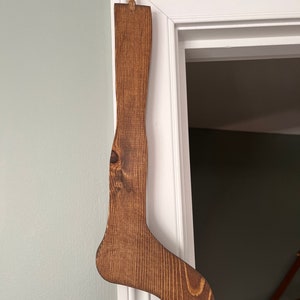Primitive Wood Stockings 16” Tall