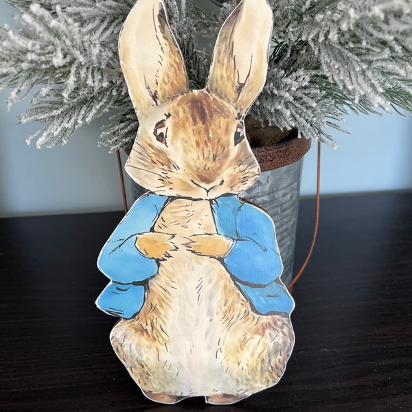 Peter Rabbit Wood Cut Out 10” tall