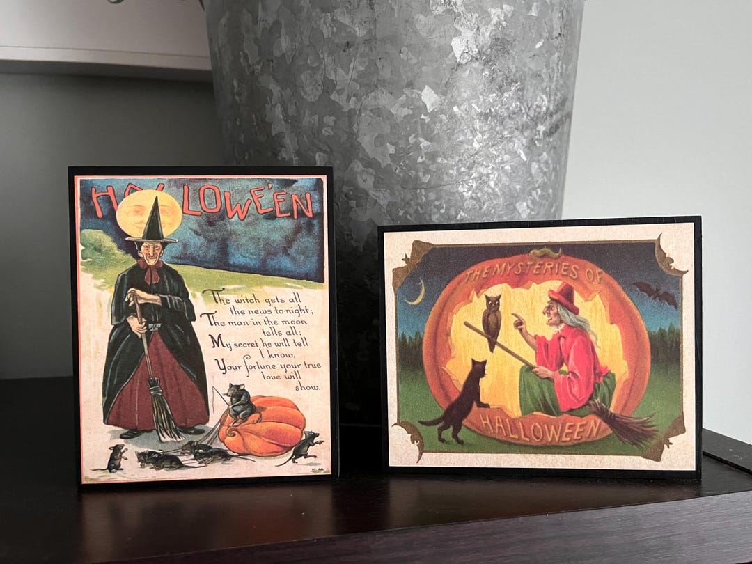 Primitive Fall and Halloween Wood Blocks - Etsy