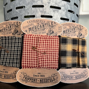 Primitive Wood Notions Wrap with Homespun