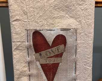 Valentine 28x28 Flour Sack Towel