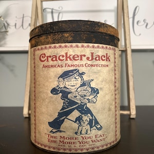 Cracker Jack Tin Vintage - Etsy