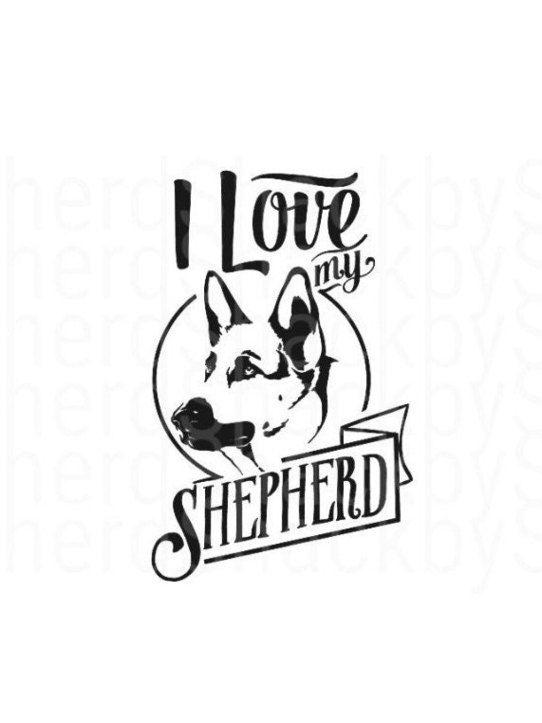 I Love My German Shepherd,german Shepherd Car Window Decal,i Love My German Shepherd Coffee Mug