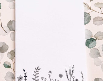 Floral notepad a5
