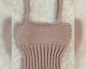 Knit Spring/Summer Crop Top Pink small