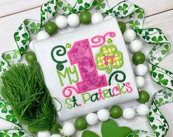 Kids St Patrick's Day Shirt, Kids Shamrock Shirt, My 1st St Patrick's Day Shirt, Toddler St Patrick's Day Shirt, St Patrick's Day Bodysuit