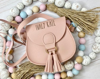 Personalized Girls Tassel Purse, Kids Tassel Purse, Children's Embroidered Purse, Tassel Purse, Monogramed Children Purse, Little Girl Purse