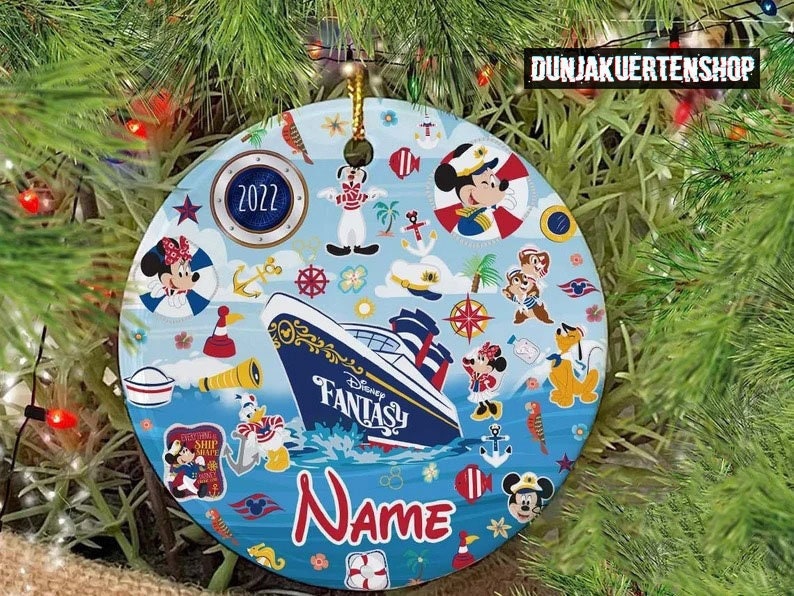 Personalized Disney Cruise Ceramic Ornament