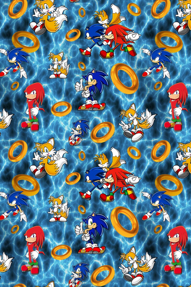Sonic Gift Wrapping Sonic the Hedgehog Wrapping Paper Sonic Etsy