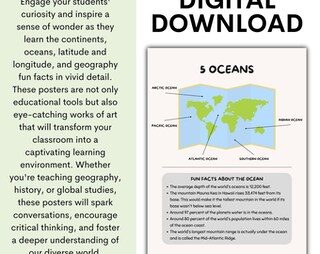 Poster Geografia: Mappatura E Competenze Cartografiche – Formato A1 (85x59,4 Cm) – Carta Lucida – Daydream Education