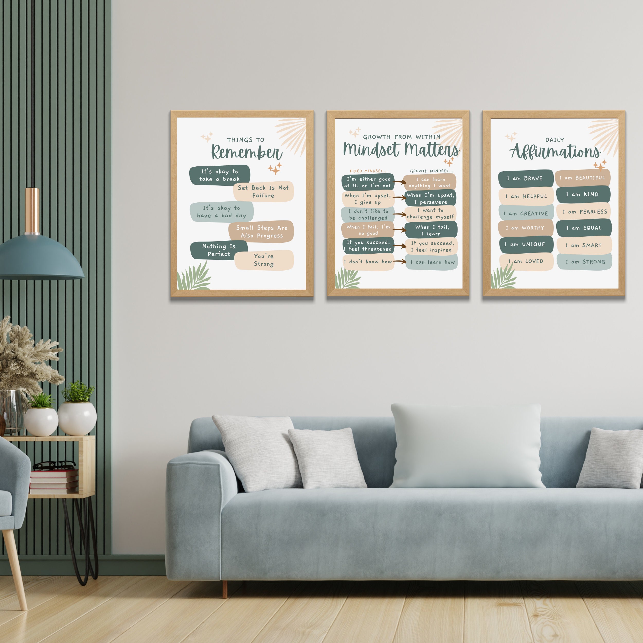 Positive Mindset Posters: Boho Classroom Decor (digital Download) - Etsy