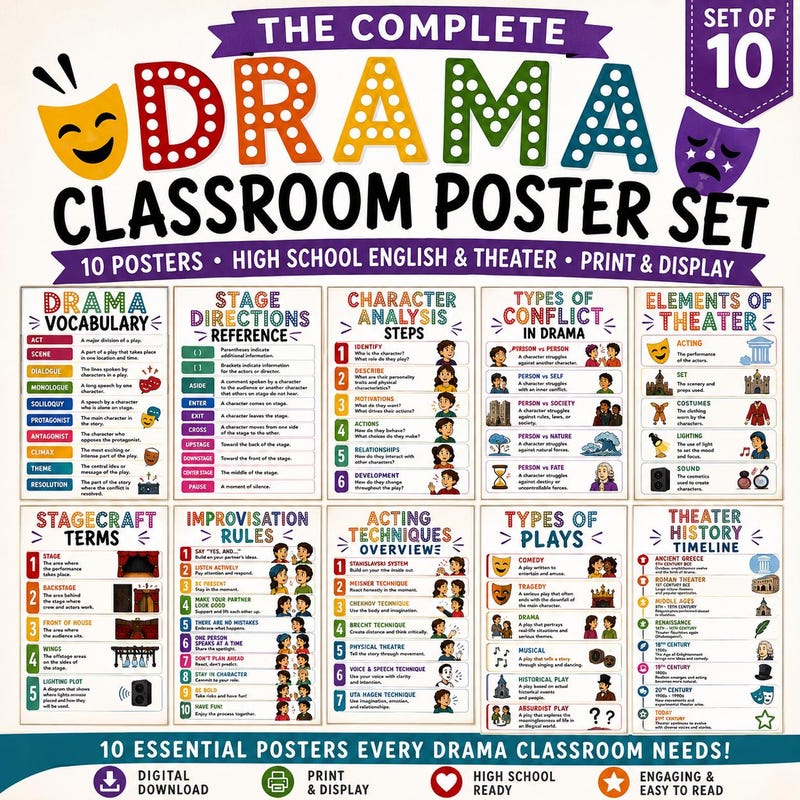 Drama Classroom Props - Etsy