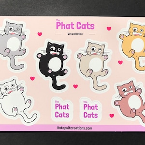 Animal Stickers | Vinyl Sticker | Sticker Sheet | Decorative Stickers | Cat Stickers| Theme Stickers