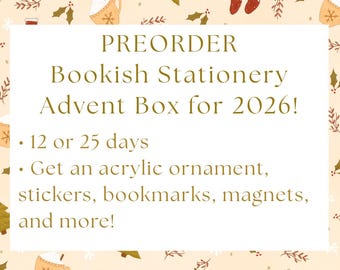 2026 Bookish Advent Calendar Box